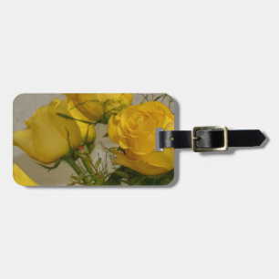 Etiqueta De Bagagem Rosas Amarelas