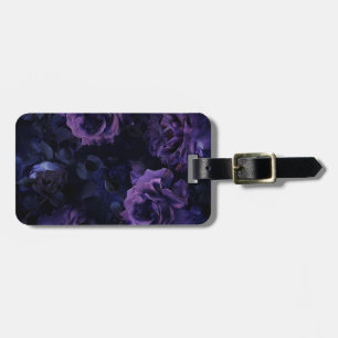 Etiqueta De Bagagem Rosas de Moody Roxo