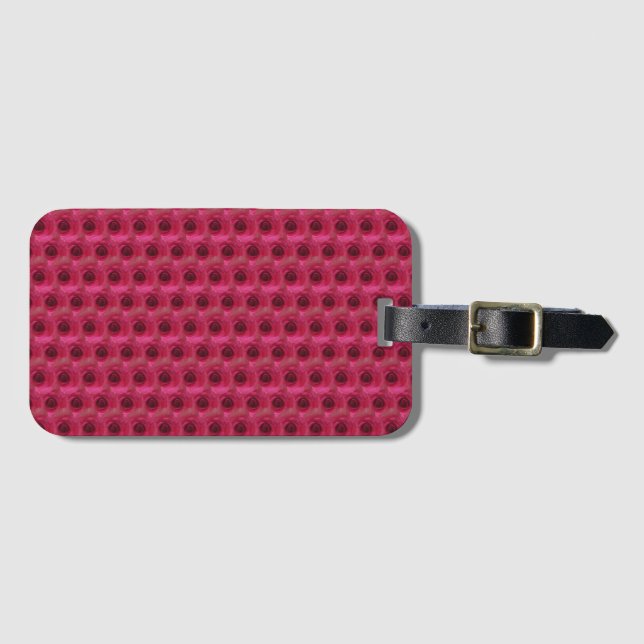 Etiqueta De Bagagem Rosas magenta (Frente Horizontal)