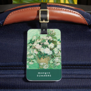 Etiqueta De Bagagem Rosas Vincent van Gogh