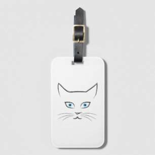 Etiqueta De Bagagem Rosto de gato