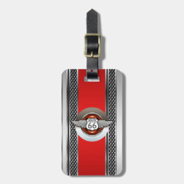 Etiqueta De Bagagem Rota Car Chrome 66