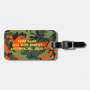 Etiqueta De Bagagem Rotulação alaranjada da espingarda de w do Tag da