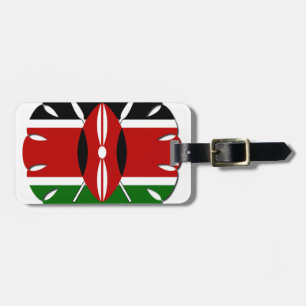 Etiqueta De Bagagem Round Kenyan Motif: Um Símbolo Nacional