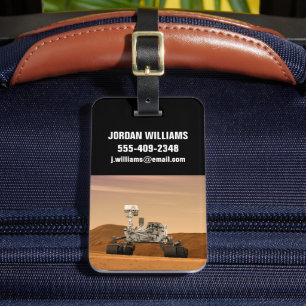 Etiqueta De Bagagem Rover de Curiosidade do Laboratório de Ciências de