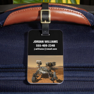 Etiqueta De Bagagem Rover De Perseverança Operando Na Superfície De Ma