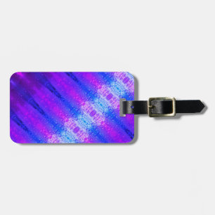 Etiqueta de Bagagem Roxa Ikat X Miami