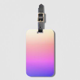 Etiqueta De Bagagem Roxo Colorido Desvanecendo Rosa e Pêssego Ombre