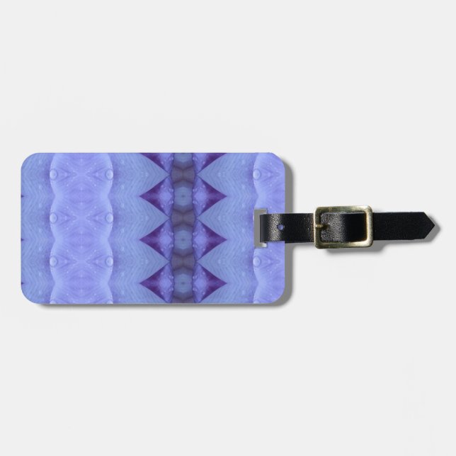 Etiqueta De Bagagem Roxo Diamond Ikat (Frente Horizontal)