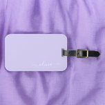 Etiqueta De Bagagem Roxo Lavanda Nome Monograma Moderno Grafia Feminin<br><div class="desc">Roxo Lavanda Monograma Adicione seu próprio Nome Rótulo de Bagagem Grafia A etiqueta da mala faz o presente perfeito de aniversário de 16 anos,  casamento,  chá de noiva,  chá de bebê ou despedida de solteira para alguém que decora seu quarto com estilo.</div>