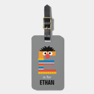 Etiqueta De Bagagem Rua Sésamo E é para Ernie