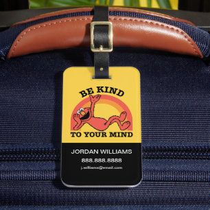 Etiqueta De Bagagem Rua Sésamo Elmo Be Kind Adicionar suas informa
