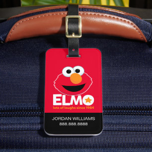 Etiqueta De Bagagem Rua Sésamo Elmo Muitas filhas desde 1984