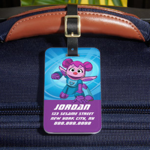Etiqueta De Bagagem Rua Sésamo Mecha Builders Abby Adicionar nome