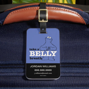 Etiqueta De Bagagem Rua Sésamo Monstro do Biscoito Adicionar suas