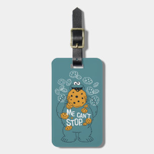 Etiqueta De Bagagem Rua Sésamo   Monstro do Biscoito - Eu não consig