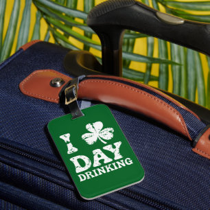 Etiqueta De Bagagem Ruas do Dia de São Patrício Engraçadas Toca Bebida