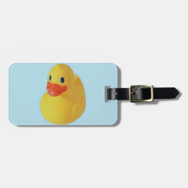 Etiqueta De Bagagem Rubber Ducky (Frente Horizontal)