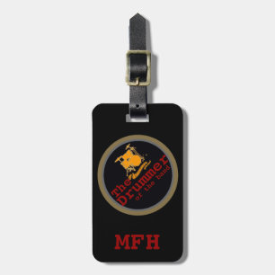 Etiqueta De Bagagem rufa o baterista do viajante do ~