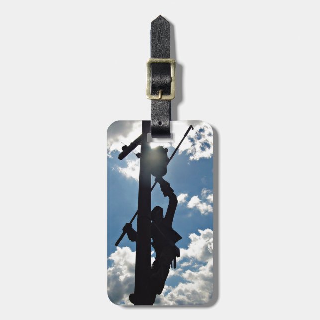 Etiqueta De Bagagem Rusty the Lineman (Frente Vertical)