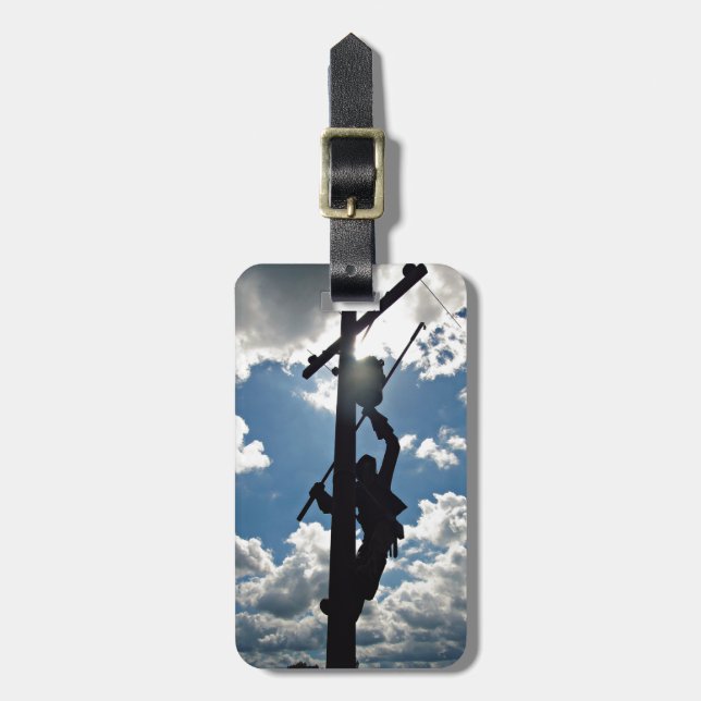 Etiqueta de Bagagem Rusty the Lineman (Frente Vertical)
