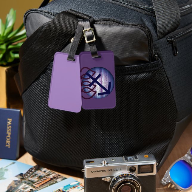 Etiqueta De Bagagem Sagittarius (Frente e verso)