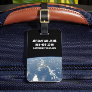 Etiqueta De Bagagem Saharan Dust soprando Westward No Atlântico.