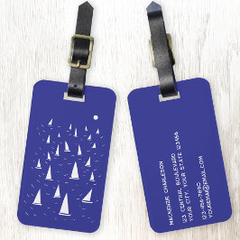 Etiqueta De Bagagem Sailing Boat Nautical
