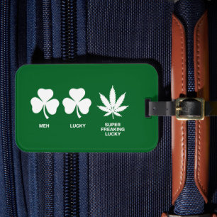 Etiqueta De Bagagem Saint Patricks Funny Party for Cara