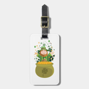 Etiqueta De Bagagem Saint Patrick's Leprechaun