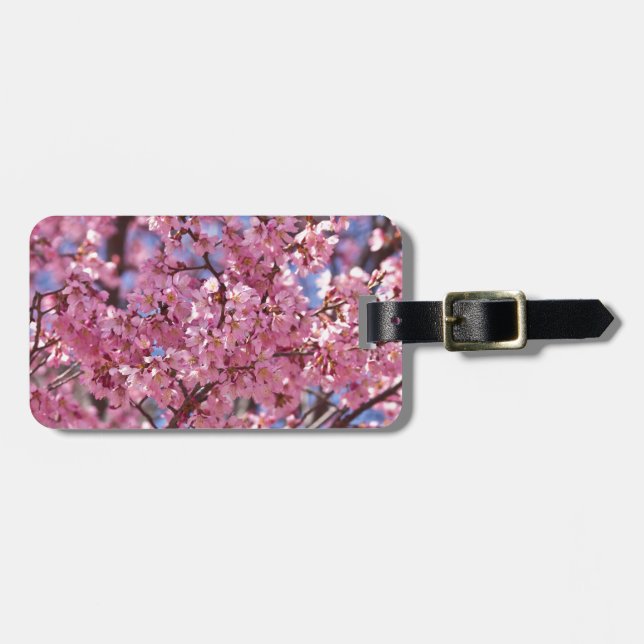 Etiqueta De Bagagem Sakura Pink Chersom Sky (Frente Horizontal)