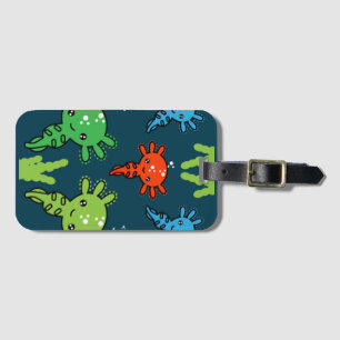 Etiqueta De Bagagem Salamander Axototl exótico