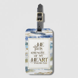 Etiqueta De Bagagem Salm 73:26 Ele é a força do meu coração