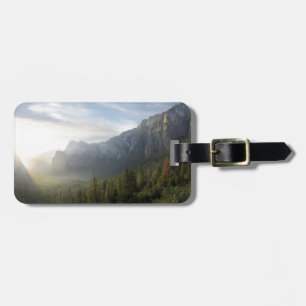 Etiqueta De Bagagem Salto do Vale do Yosemite do Ponto de Inspiração