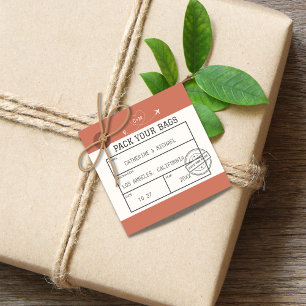 Etiqueta De Bagagem Salvar A Data