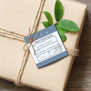 Etiqueta De Bagagem Salvar A Data