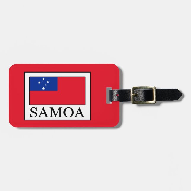 Etiqueta De Bagagem Samoa (Frente Horizontal)
