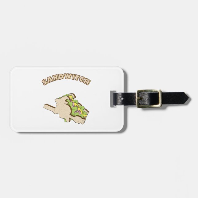 Etiqueta De Bagagem Sandwitch (Frente Horizontal)