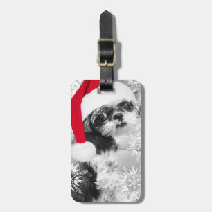 Etiqueta de Bagagem Santa Shih Tzu