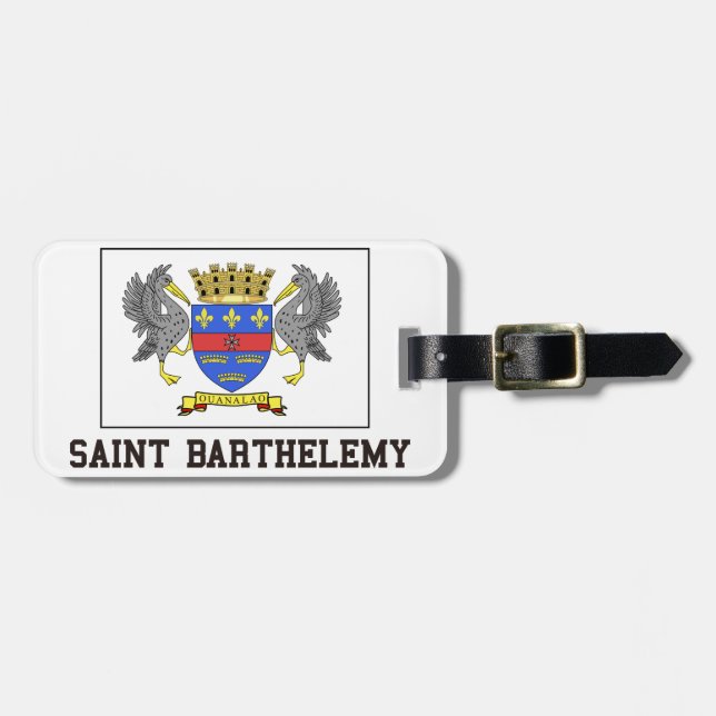 Etiqueta De Bagagem Santo Barthelemy (Frente Horizontal)