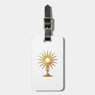 Etiqueta De Bagagem Santo Eucarista em Monstrance ouro