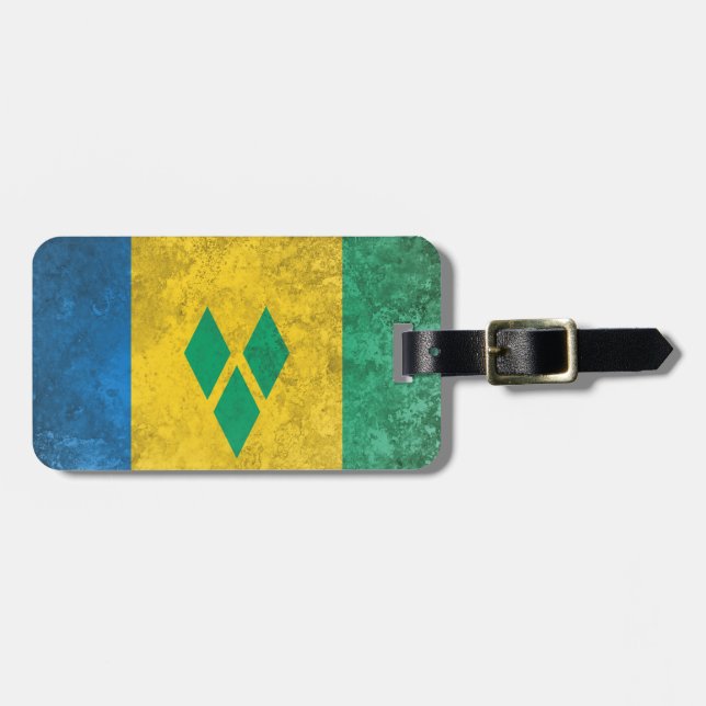 Etiqueta De Bagagem Santo Vincent e Granadinas (Frente Horizontal)