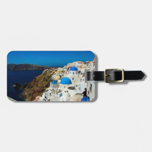 Etiqueta De Bagagem Santorini, as ilhas gregas