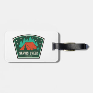 Etiqueta De Bagagem Sarvis Creek Wilderness Colorado Camping