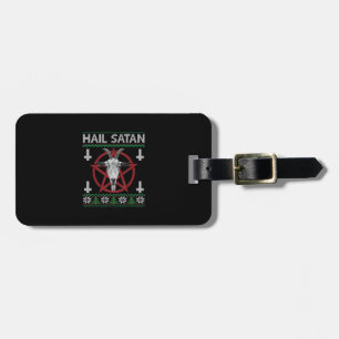 Etiqueta De Bagagem Satã de granizo Cabeça Pentagram Funny Satanás