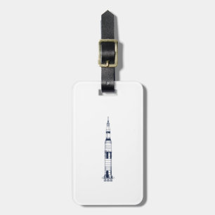 Etiqueta De Bagagem Saturn Rocket