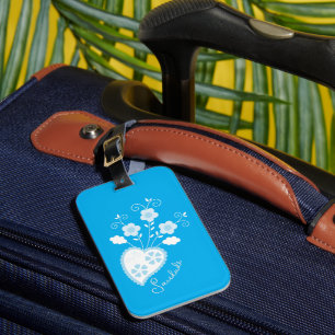 Etiqueta De Bagagem Saudade significa que sinto sua falta de coração p