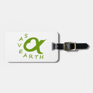 Etiqueta De Bagagem save earth planète