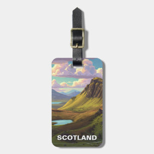 Etiqueta De Bagagem Scotland Highlands Viagem