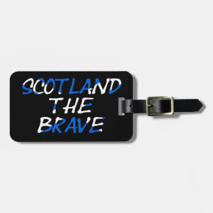 Etiqueta De Bagagem Scotland The Brave on Scottish Flag CD ltcn